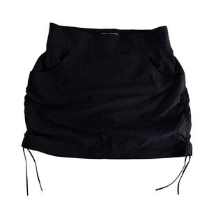 Columbia Omni Shield Skort Black Drawstring Pockets Athletic Size M